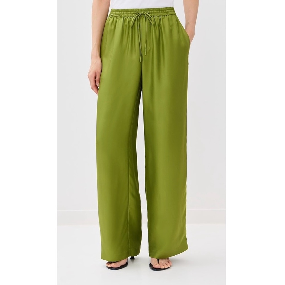 Sirapop Olive Green Satin Pants - Small